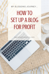Make money blogging / start a blog / make profit blogging / how to make passive income