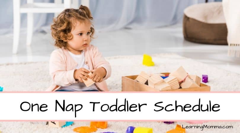 1 Year Old Schedule Sample – Through 2 Years Old