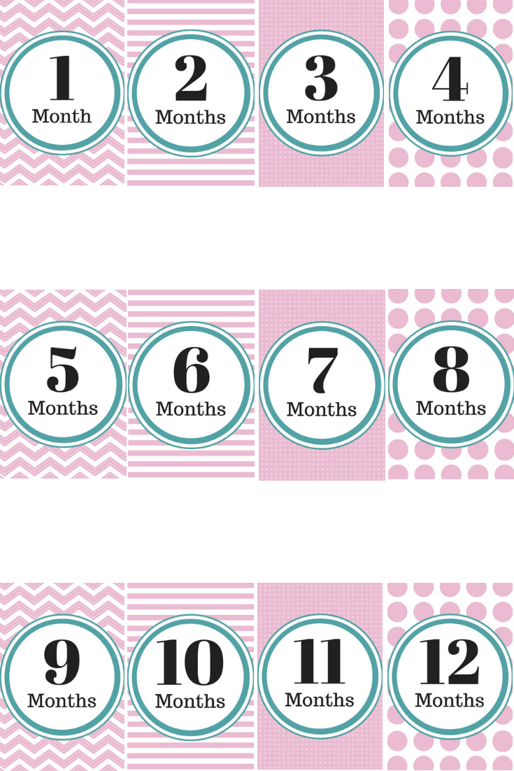 Baby Month Cards Free Printable