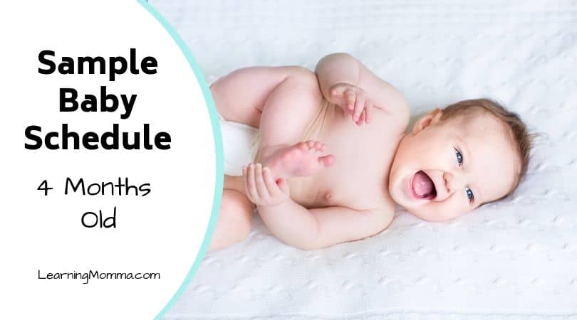 4 Month Old Schedule Sample – Sleep, Feeding, & Activity Routine