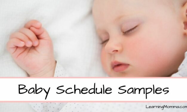 Baby Sleep Schedule Samples From Birth Through 1 Year Old