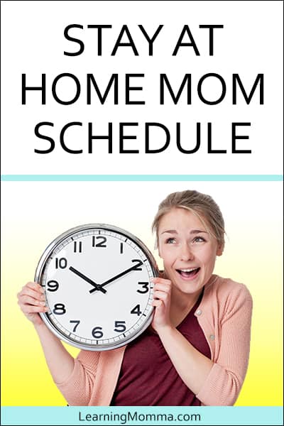 schedule for stay at home mom with toddler