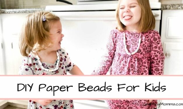 DIY Paper Beads For Kids – Step By Step Instructions!