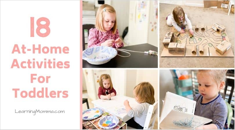 18 At-Home Toddler Activities To Keep Your Kids Entertained