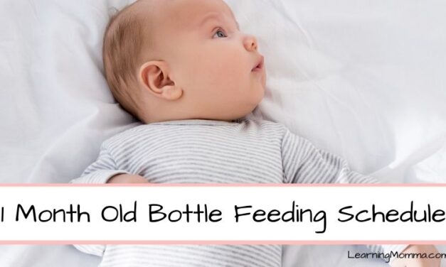 Our 1 Month Old Bottle Feeding Schedule (4 To 8 Weeks Old)