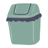 Chore Chart Icon - Trash Can