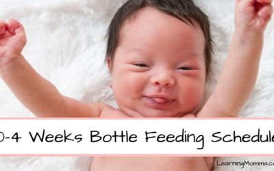 Our Newborn Bottle Feeding Schedule – Month 1 (0-4 weeks)