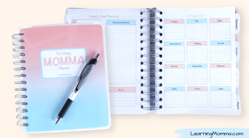 The Messy Momma Planner – The Best Planner For Busy Moms!